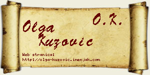 Olga Kuzović vizit kartica